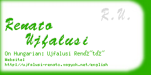 renato ujfalusi business card